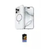 ieg™ iPhone 16 Pro Kılıf Kıvılcım Form Prime - Siyah Buffer Hayalet Cam Ekran Koruyucu