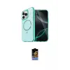 ieg™ iPhone 16 Pro Kılıf Kıvılcım Form Prime - Siyah Buffer Hayalet Cam Ekran Koruyucu