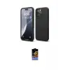 ieg™ iPhone 16 Pro Kılıf Kozmos Yansıma Özel Seri - Siyah Buffer Hayalet Cam Ekran Koruyucu