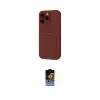 ieg™ iPhone 16 Pro Kılıf Vadi Çizgi Prime - Siyah Buffer Hayalet Cam Ekran Koruyucu