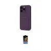 ieg™ iPhone 16 Pro Kılıf Vadi Çizgi Prime - Siyah Buffer Hayalet Cam Ekran Koruyucu