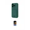 ieg™ iPhone 16 Pro Kılıf Vadi Çizgi Prime - Siyah Buffer Hayalet Cam Ekran Koruyucu