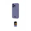 ieg™ iPhone 16 Pro Kılıf Vadi Çizgi Prime - Siyah Buffer Hayalet Cam Ekran Koruyucu