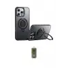 ieg™ iPhone 16 Pro Kılıf Zirve Çizgi Prime - Siyah Joko Magic 5D Hayalet Cam