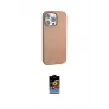 ieg™ iPhone 16 Pro Kılıf Zirve Modern Prime - Siyah Buffer Hayalet Cam Ekran Koruyucu
