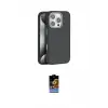 ieg™ iPhone 16 Pro Kılıf Zirve Modern Prime - Siyah Buffer Hayalet Cam Ekran Koruyucu