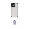 ieg™ iPhone 16 Pro Max Kılıf Ahenk Çizgi Serisi - Siyah Joko Magic 5D Cam