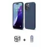 ieg™ iPhone 16 Pro Max Kılıf Ahenk Serisi - Siyah Joko Magic 5D Cam + Pers Alüminyum Kamera Lens - GI