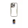 ieg™ iPhone 16 Pro Max Kılıf Akış Çizgi Koleksiyonu - Siyah Buffer Hayalet Cam Ekran Koruyucu