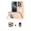 ieg™ iPhone 16 Pro Max Kılıf Çekirdek Klasik - Siyah Buffer Cam Ekran Koruyucu + Pers Alüminyum Kamera Lens - CLTM