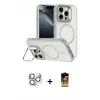 ieg™ iPhone 16 Pro Max Kılıf Çekirdek Klasik - Siyah Buffer Cam Ekran Koruyucu + Pers Alüminyum Kamera Lens - GS