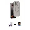 ieg™ iPhone 16 Pro Max Kılıf Çekirdek Minimal Prime - Siyah Buffer Hayalet Cam Ekran Koruyucu + Bilvis Titan Kamera Lens - TMGI