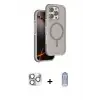 ieg™ iPhone 16 Pro Max Kılıf Çekirdek Minimal Prime - Siyah Joko Magic 5D Cam + Pers Alüminyum Kamera Lens - GS