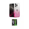 ieg™ iPhone 16 Pro Max Kılıf Eksen Minimal Özel Seri - Şeffaf 360 Full Body Arka Koruyucu