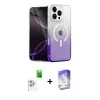 ieg™ iPhone 16 Pro Max Kılıf Eksen Minimal Özel Seri - Siyah Bilvis 5in1 3D Magic Cam Ekran Koruyucu + Raze Metal Kamera Lens - BZ