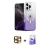 ieg™ iPhone 16 Pro Max Kılıf Eksen Minimal Özel Seri - Siyah Bilvis 5in1 5D Magic Hayalet Cam Ekran Koruyucu + Pers Alüminyum Kamera Lens - CLTM