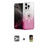 ieg™ iPhone 16 Pro Max Kılıf Eksen Minimal Özel Seri - Siyah Buffer Cam Ekran Koruyucu + PVD Metal Kamera Lens - GS