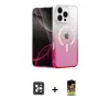 ieg™ iPhone 16 Pro Max Kılıf Eksen Minimal Özel Seri - Siyah Buffer Cam Ekran Koruyucu + PVD Metal Kamera Lens - SH