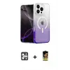 ieg™ iPhone 16 Pro Max Kılıf Eksen Minimal Özel Seri - Siyah Buffer Cam Ekran Koruyucu + PVD Metal Kamera Lens - GS