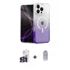 ieg™ iPhone 16 Pro Max Kılıf Eksen Minimal Özel Seri - Siyah Joko Magic 5D Cam + Bilvis Titan Kamera Lens - GS