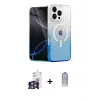 ieg™ iPhone 16 Pro Max Kılıf Eksen Minimal Özel Seri - Siyah Joko Magic 5D Cam + Bilvis Titan Kamera Lens - GS