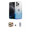ieg™ iPhone 16 Pro Max Kılıf Eksen Minimal Özel Seri - Siyah Joko Magic 5D Cam + Pers Alüminyum Kamera Lens - CLTM
