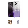 ieg™ iPhone 16 Pro Max Kılıf Eksen Minimal Özel Seri - Siyah Joko Magic 5D Cam + Pers Alüminyum Kamera Lens - CLTM