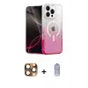 ieg™ iPhone 16 Pro Max Kılıf Eksen Minimal Özel Seri - Siyah Joko Magic 5D Cam + Pers Alüminyum Kamera Lens - CLTM