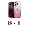 ieg™ iPhone 16 Pro Max Kılıf Eksen Minimal Özel Seri - Siyah Joko Magic 5D Hayalet Cam + Pers Alüminyum Kamera Lens - CLTM