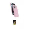 ieg™ iPhone 16 Pro Max Kılıf İz Işık Koleksiyonu - Siyah Buffer Cam Ekran Koruyucu