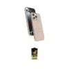 ieg™ iPhone 16 Pro Max Kılıf İz Işık Koleksiyonu - Siyah Buffer Cam Ekran Koruyucu