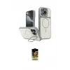 ieg™ iPhone 16 Pro Max Kılıf İz Modern Prime - Siyah Buffer Cam Ekran Koruyucu