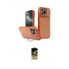 ieg™ iPhone 16 Pro Max Kılıf İz Modern Prime - Siyah Buffer Cam Ekran Koruyucu