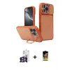 ieg™ iPhone 16 Pro Max Kılıf İz Modern Prime - Siyah Buffer Cam Ekran Koruyucu + Bilvis Titan Kamera Lens - GS