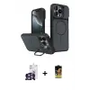 ieg™ iPhone 16 Pro Max Kılıf İz Modern Prime - Siyah Buffer Cam Ekran Koruyucu + Bilvis Titan Kamera Lens - GS