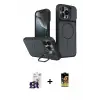 ieg™ iPhone 16 Pro Max Kılıf İz Modern Prime - Siyah Buffer Cam Ekran Koruyucu + Bilvis Titan Kamera Lens - TMGI