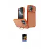 ieg™ iPhone 16 Pro Max Kılıf İz Modern Prime - Siyah Buffer Hayalet Cam Ekran Koruyucu