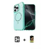 ieg™ iPhone 16 Pro Max Kılıf Kıvılcım Form Prime - Siyah Buffer Cam Ekran Koruyucu + PVD Metal Kamera Lens - GS