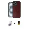 ieg™ iPhone 16 Pro Max Kılıf Kıvılcım Işık Serisi - Siyah Buffer Cam Ekran Koruyucu + Bilvis Titan Kamera Lens - TMGI