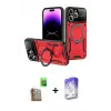 ieg™ iPhone 16 Pro Max Kılıf Kıvılcım Modern Serisi - Siyah Bilvis 5in1 3D Magic Cam Ekran Koruyucu + Raze Metal Kamera Lens - CLTM