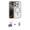 ieg™ iPhone 16 Pro Max Kılıf Kıvılcım Prime - Siyah Bilvis 3D Cam Ekran Koruyucu + Bilvis Titan Kamera Lens - GS