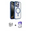 ieg™ iPhone 16 Pro Max Kılıf Kıvılcım Prime - Siyah Bilvis 5in1 3D Magic Cam Ekran Koruyucu + Pers Alüminyum Kamera Lens - GS