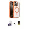 ieg™ iPhone 16 Pro Max Kılıf Kıvılcım Prime - Siyah Buffer Cam Ekran Koruyucu + Bilvis Titan Kamera Lens - SH