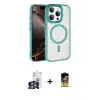 ieg™ iPhone 16 Pro Max Kılıf Kıvılcım Prime - Siyah Buffer Cam Ekran Koruyucu + Bilvis Titan Kamera Lens - GS