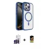 ieg™ iPhone 16 Pro Max Kılıf Kıvılcım Prime - Siyah Buffer Cam Ekran Koruyucu + Bilvis Titan Kamera Lens - SH