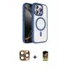 ieg™ iPhone 16 Pro Max Kılıf Kıvılcım Prime - Siyah Buffer Cam Ekran Koruyucu + Pers Alüminyum Kamera Lens - CLTM