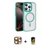 ieg™ iPhone 16 Pro Max Kılıf Kıvılcım Prime - Siyah Buffer Cam Ekran Koruyucu + Pers Alüminyum Kamera Lens - CLTM
