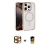 ieg™ iPhone 16 Pro Max Kılıf Kıvılcım Prime - Siyah Buffer Cam Ekran Koruyucu + Pers Alüminyum Kamera Lens - CLTM