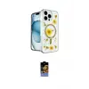 ieg™ iPhone 16 Pro Max Kılıf Kozmos Doku - Siyah Buffer Hayalet Cam Ekran Koruyucu