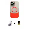 ieg™ iPhone 16 Pro Max Kılıf Kozmos Form Özel Seri - Siyah Buffer Cam Ekran Koruyucu + Bilvis Titan Kamera Lens - TMGI